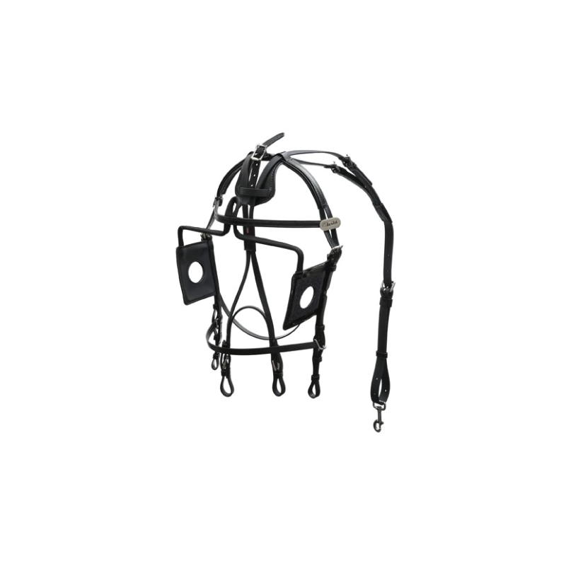 blind synthetic bridle with eye