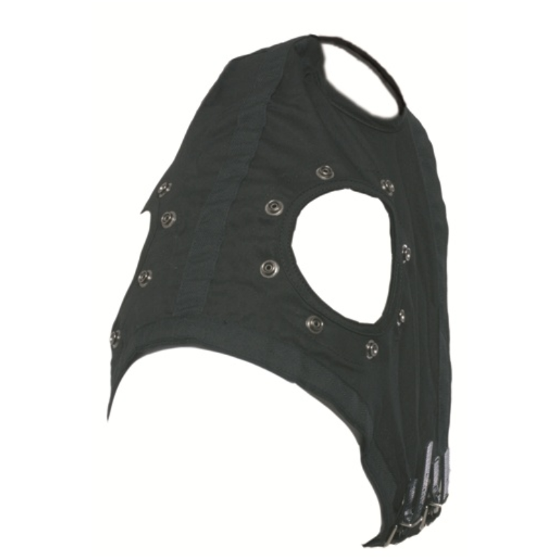 [01227] face hood with poppers without ears