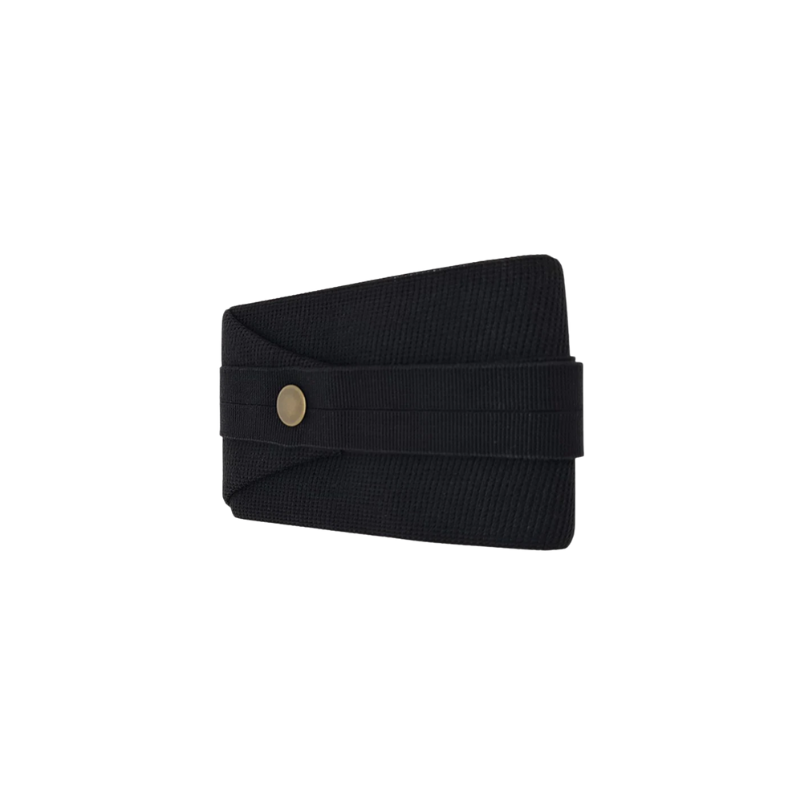 [BBBAN18/02_01] race bandages with button 2 pieces (01 - black)