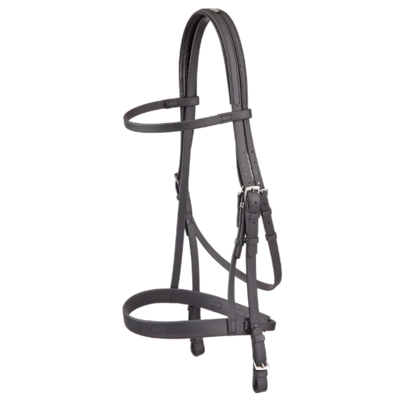 [HAKPS672851] open bridle + halter for galop (01 - black)