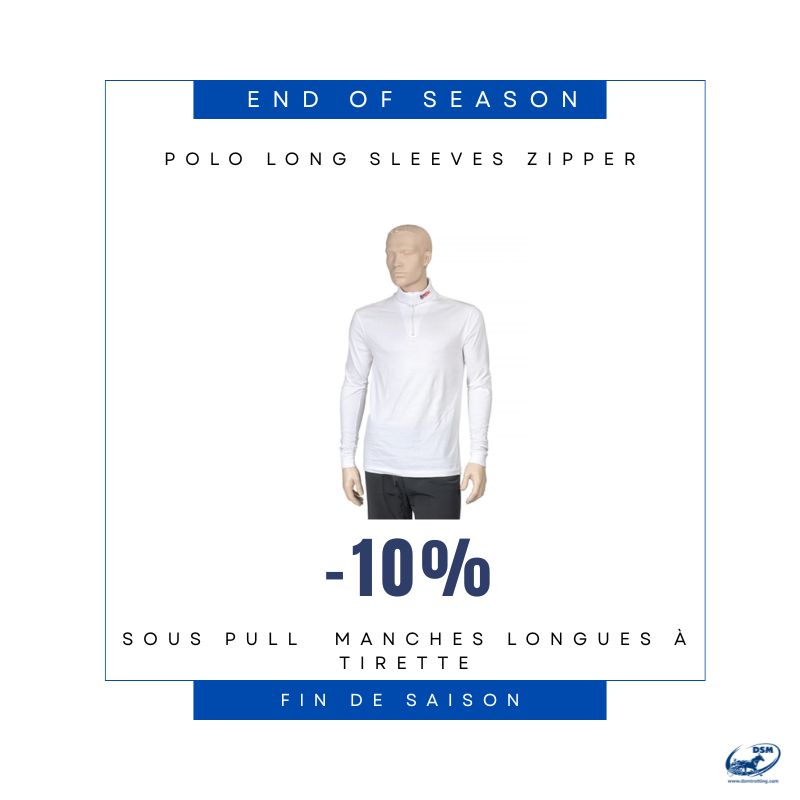 polo long sleeves zipper