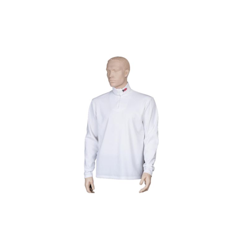 [KLPLS701_22_S] polo long sleeves zipper (S)
