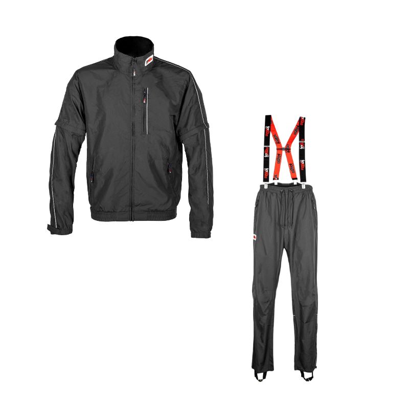 [718_01_S] working overall summer 2 pieces (01 - black, S)