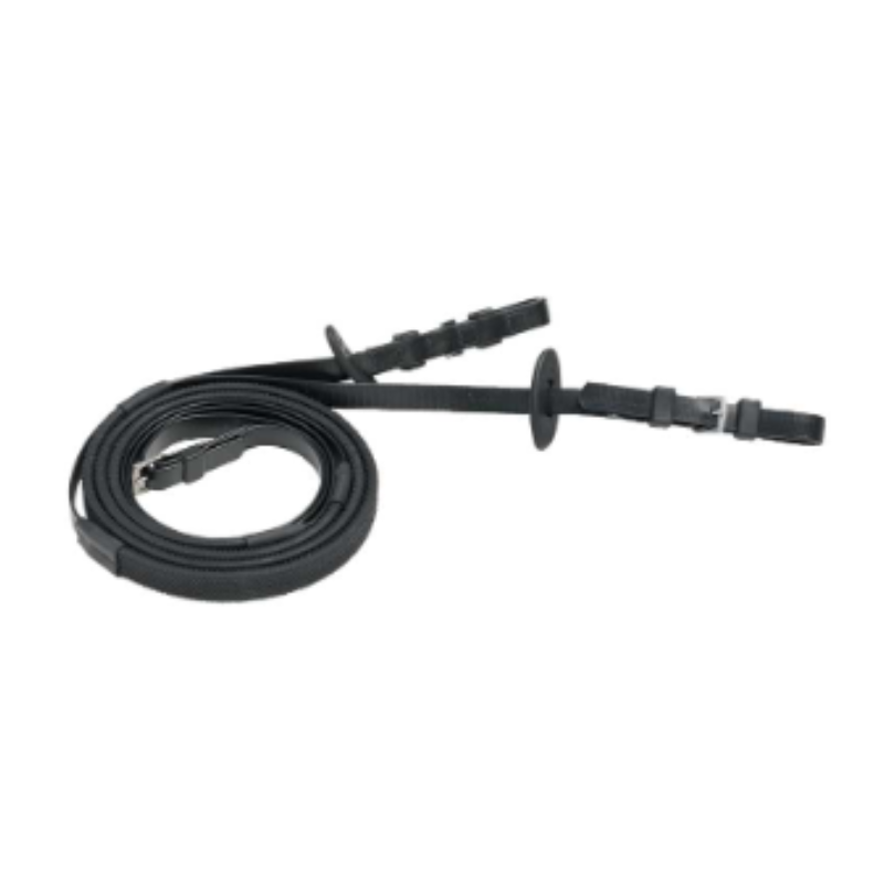 race reins long blk grip