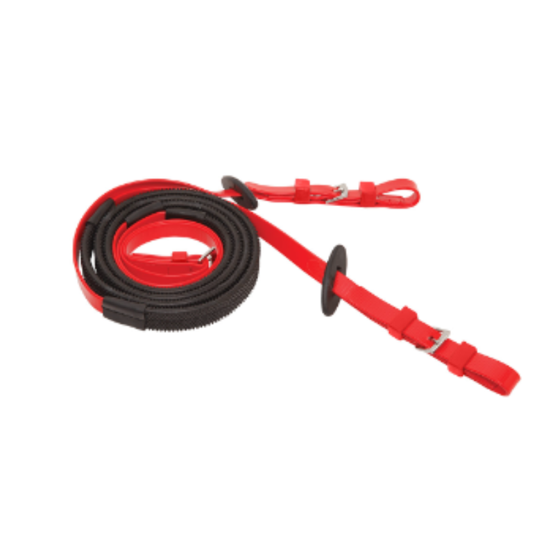 race reins long blk grip