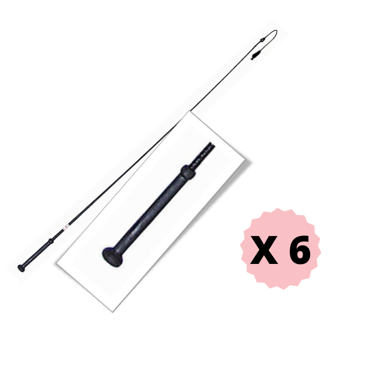 cravache de course 48" Walsh par 6