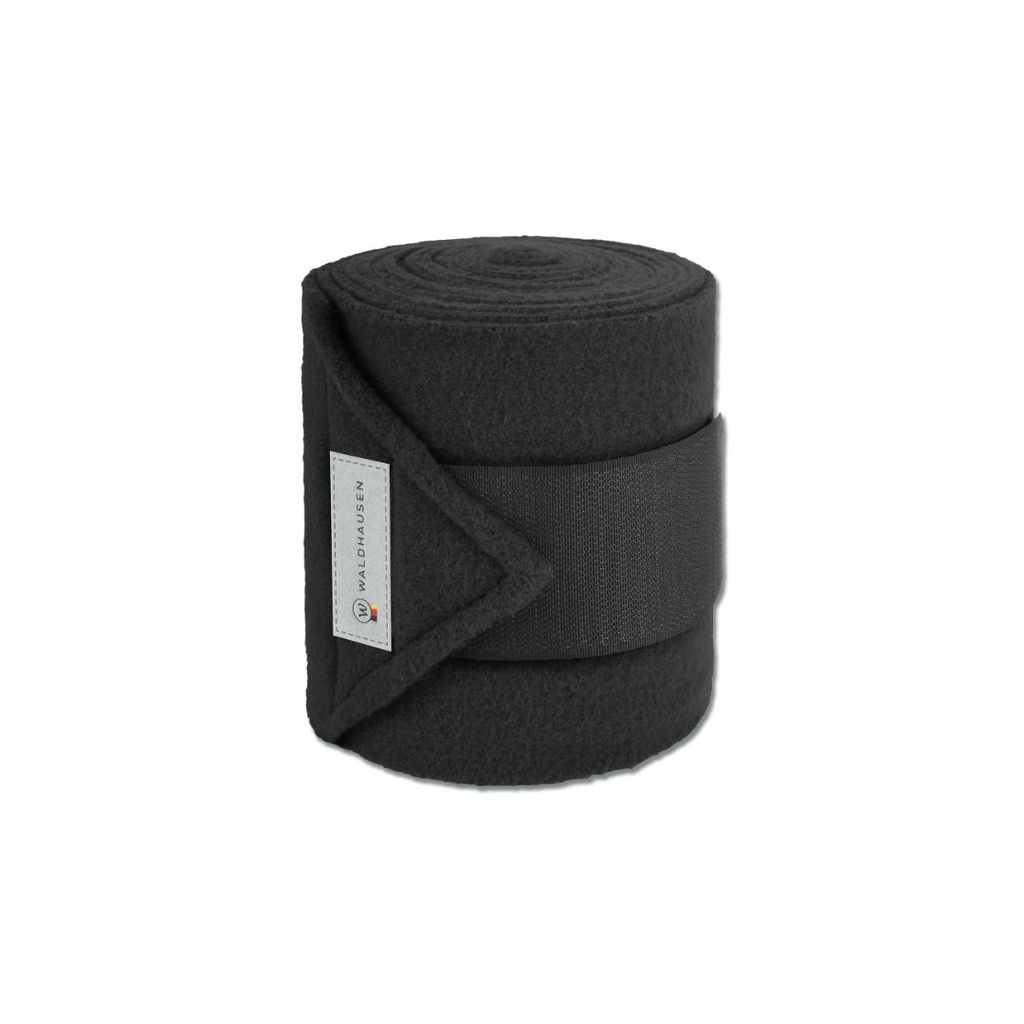 [128800] fleece bandages set of 4  (01 - black)