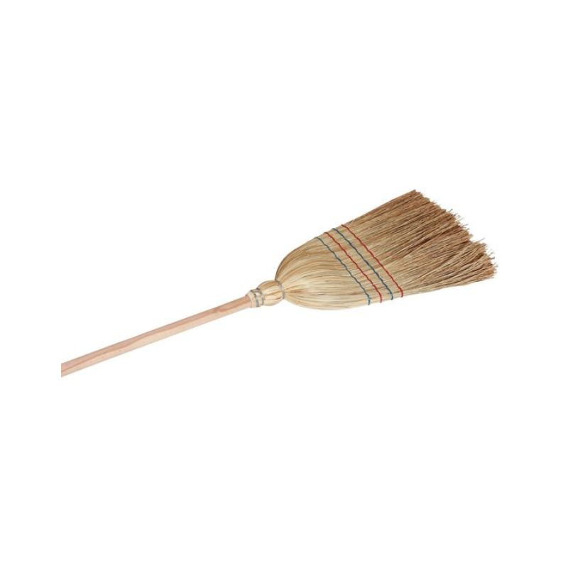 Straw broom 5-seam