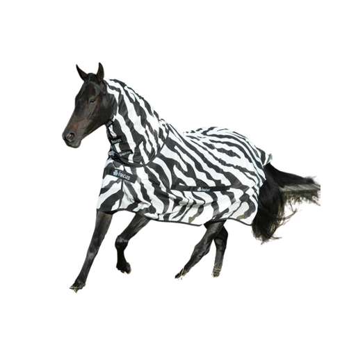 [DKCLRZEBRA] vliegdeken "zebra"met nek Bucas
